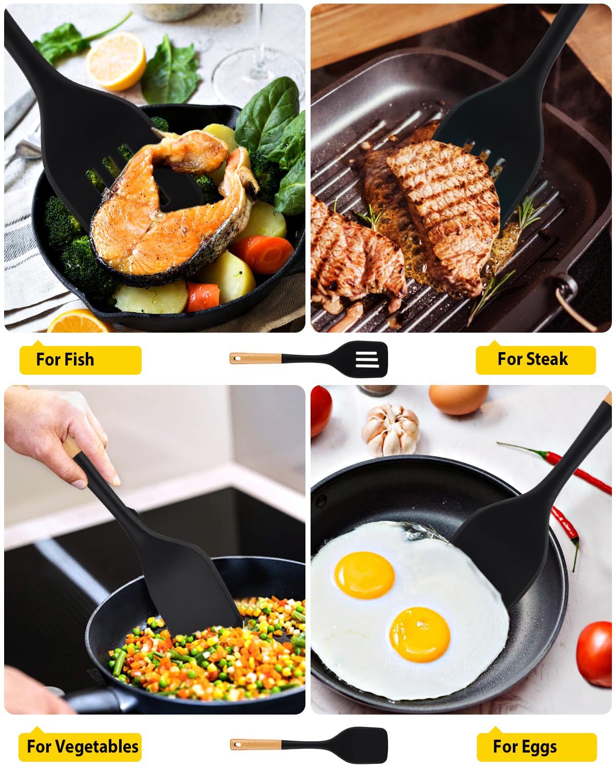 Bundlepro spatula flipping eggs with skillet
