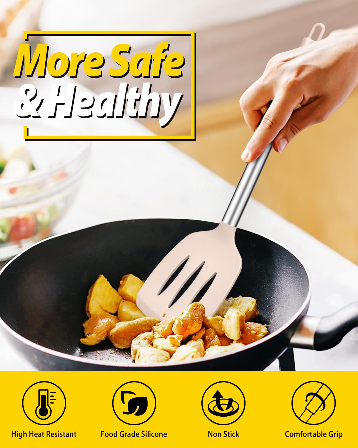 BundlePro heat-resistant stainless handles stay cool for comfortable grip