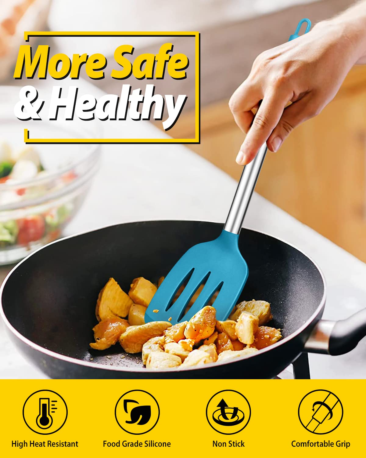 Bundlepro BPA-free kitchen turners designed for safe, everyday use
