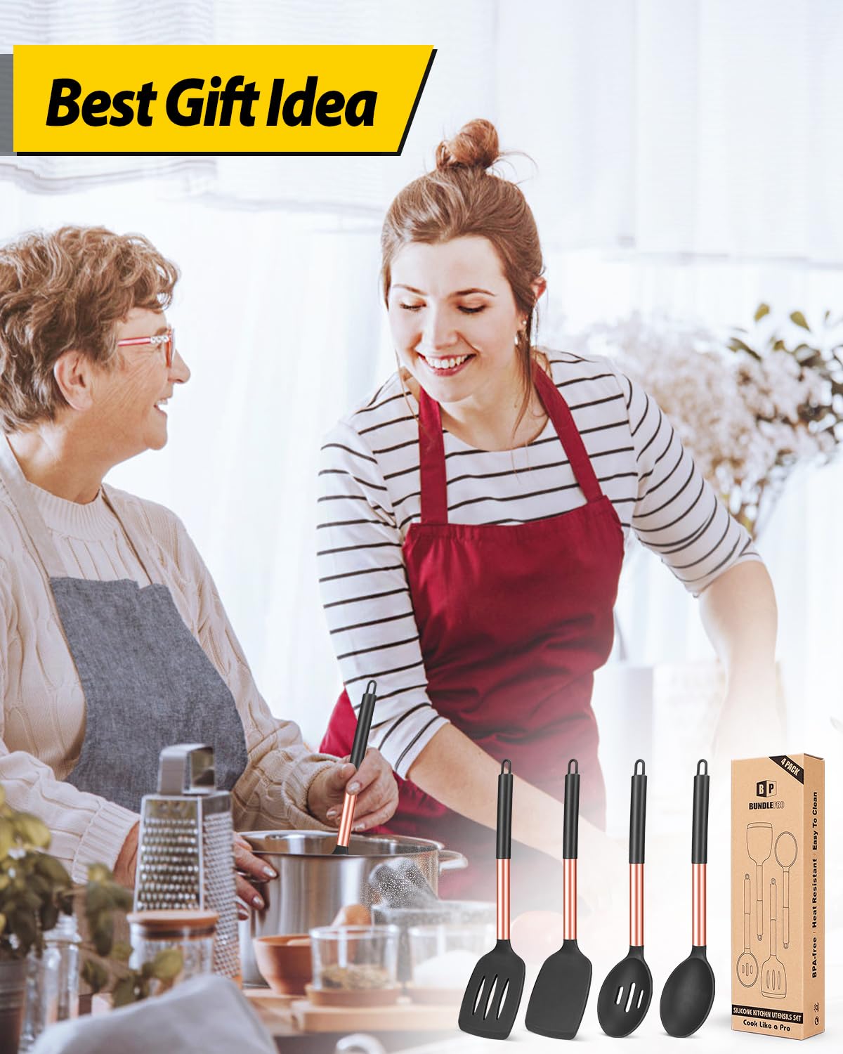 Bundlepro versatile kitchen set suitable for flipping, frying, and serving