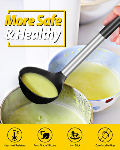 Bundlepro ladle spoon stainless steel core adds durability and rust resistance for busy kitchens.