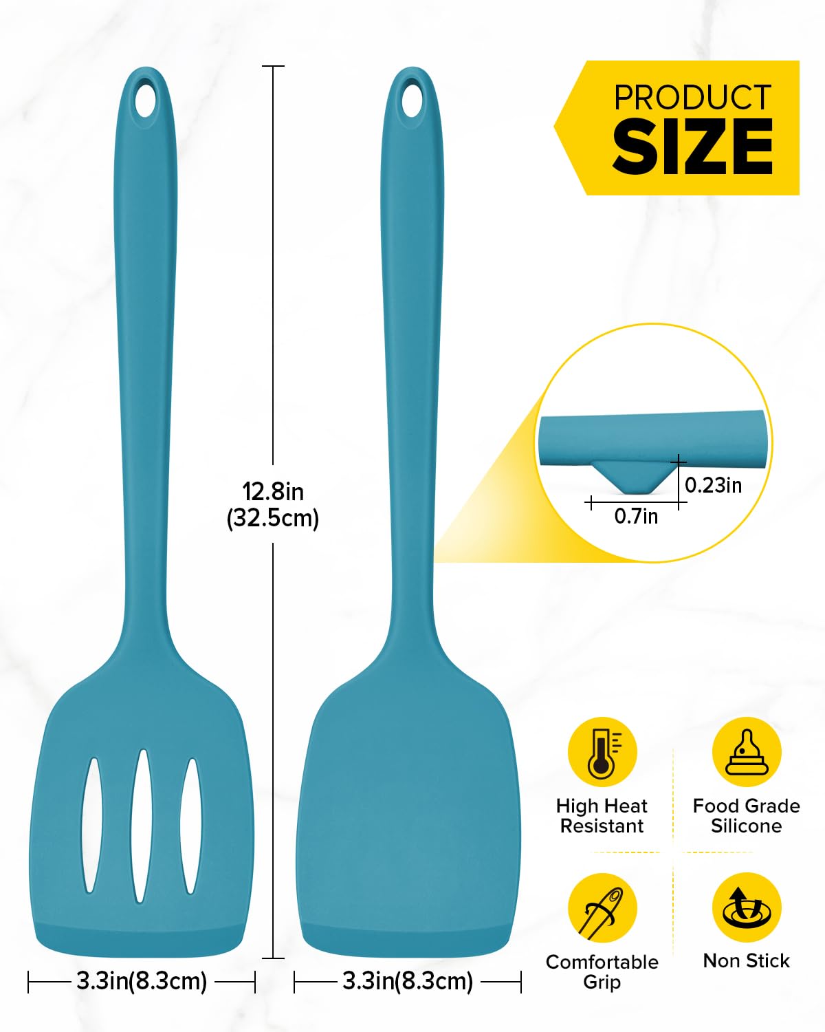 Bundlepro one-piece blue spatula reduces rust and water buildup