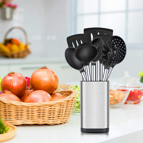 Bundlepro stainless steel utensil holder keeps tools organized