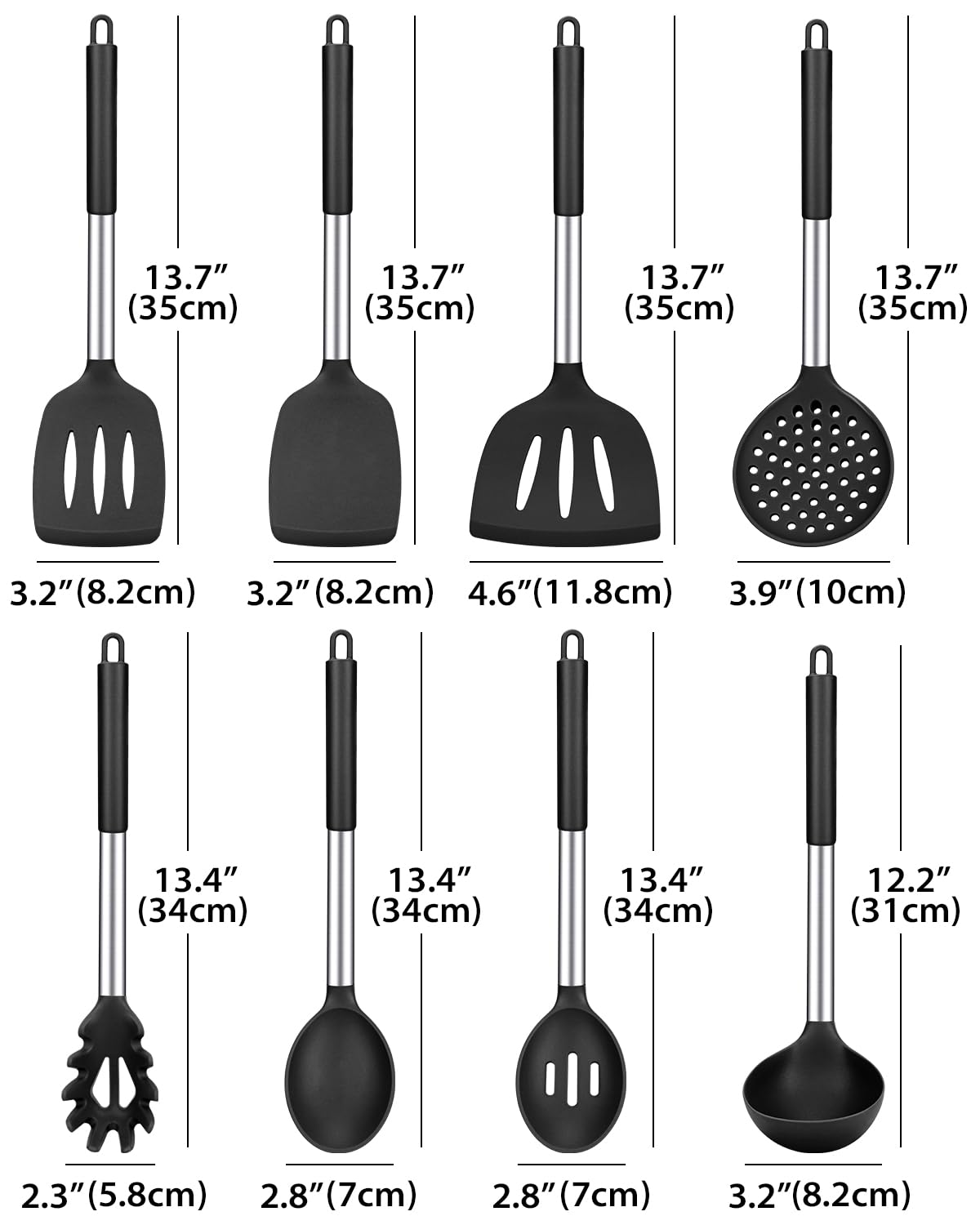 Bundlepro silicone turner with heat-resistant handle for safe flipping