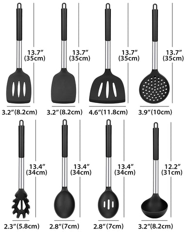 Bundlepro silicone turner with heat-resistant handle for safe flipping