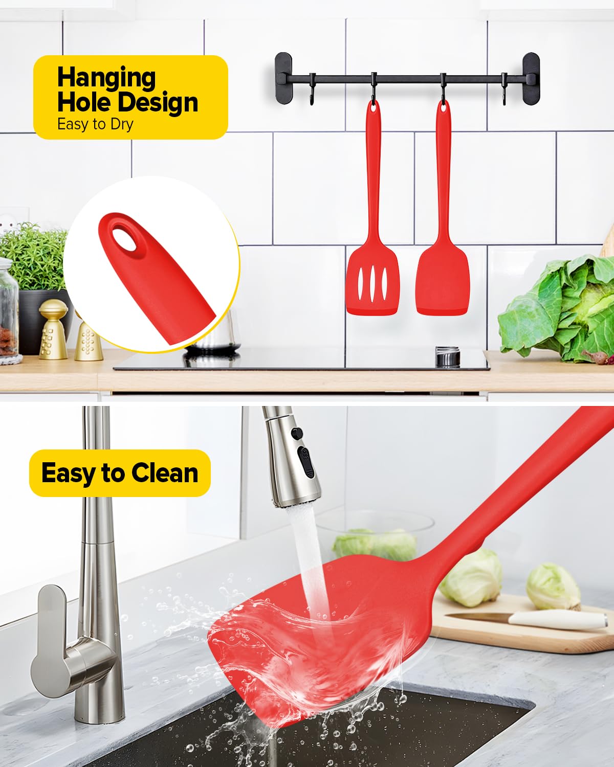 BUNDLEPRO spatula for flipping eggs, fish, steak, and pancakes