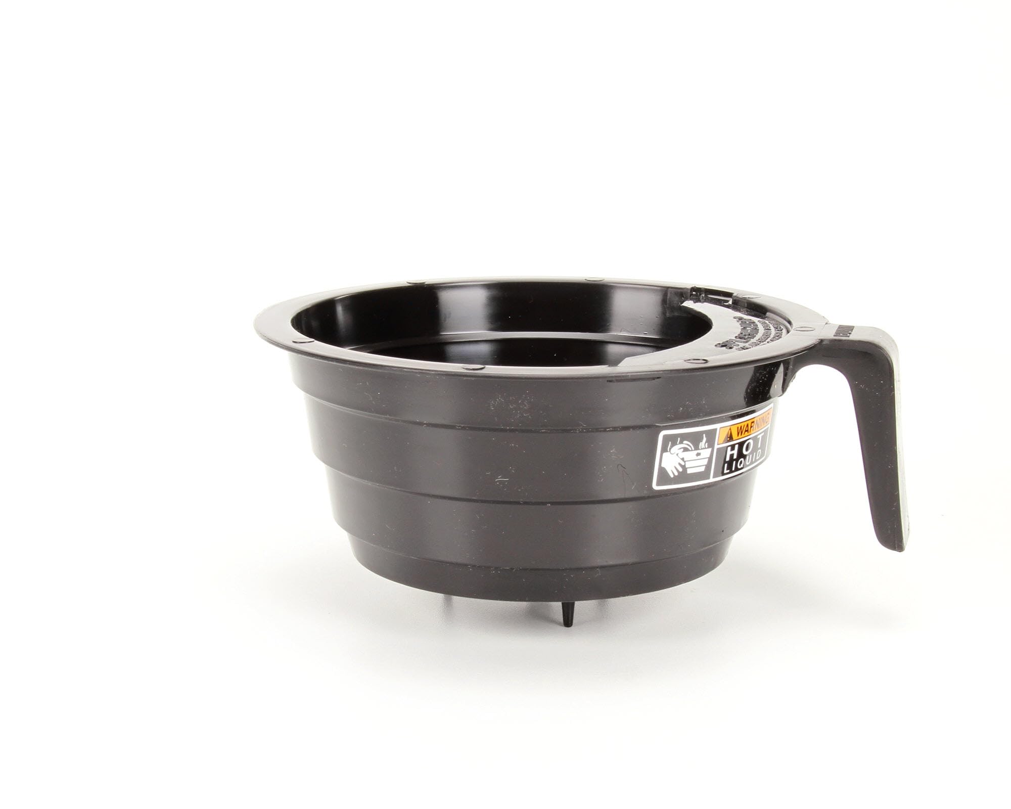 Bunn 20583.0003 funnel top view highlights easy-to-read decals.