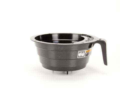 Bunn 20583.0003 funnel top view highlights easy-to-read decals.
