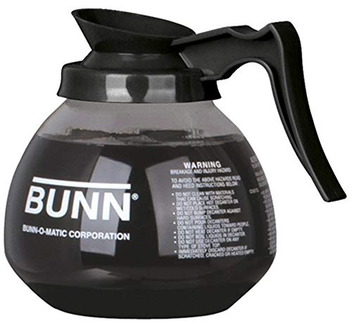 Bunn regular black side view emphasizes balanced weight for easy pouring.