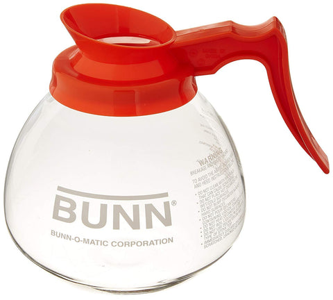 Bunn set of 3 coffee pots arranged for easy use with regular and decaf.