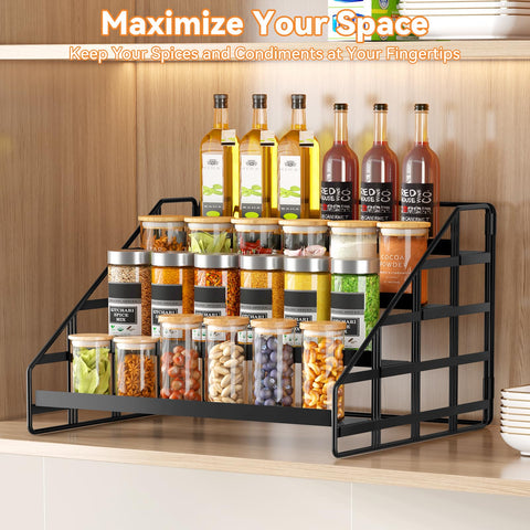 Bunoxea four-tier stepped organizer offers quick access.