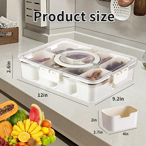 Buntey Snackle Box fridge-storage layout keeps ingredients organized
