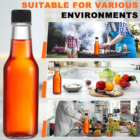 Burbell 10 oz bottle cap fitment for standard hot sauce bottles.