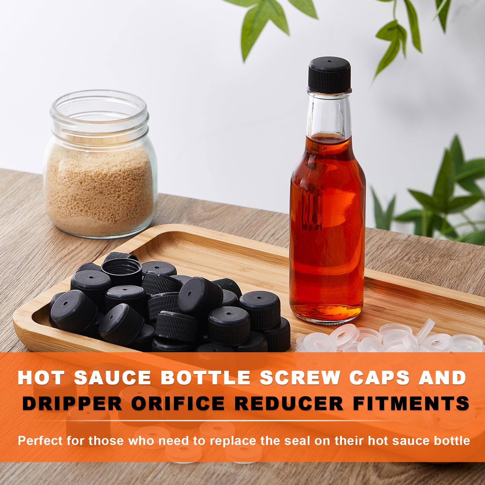 Burbell precision 5 mm hole dripper for steady sauce flow.