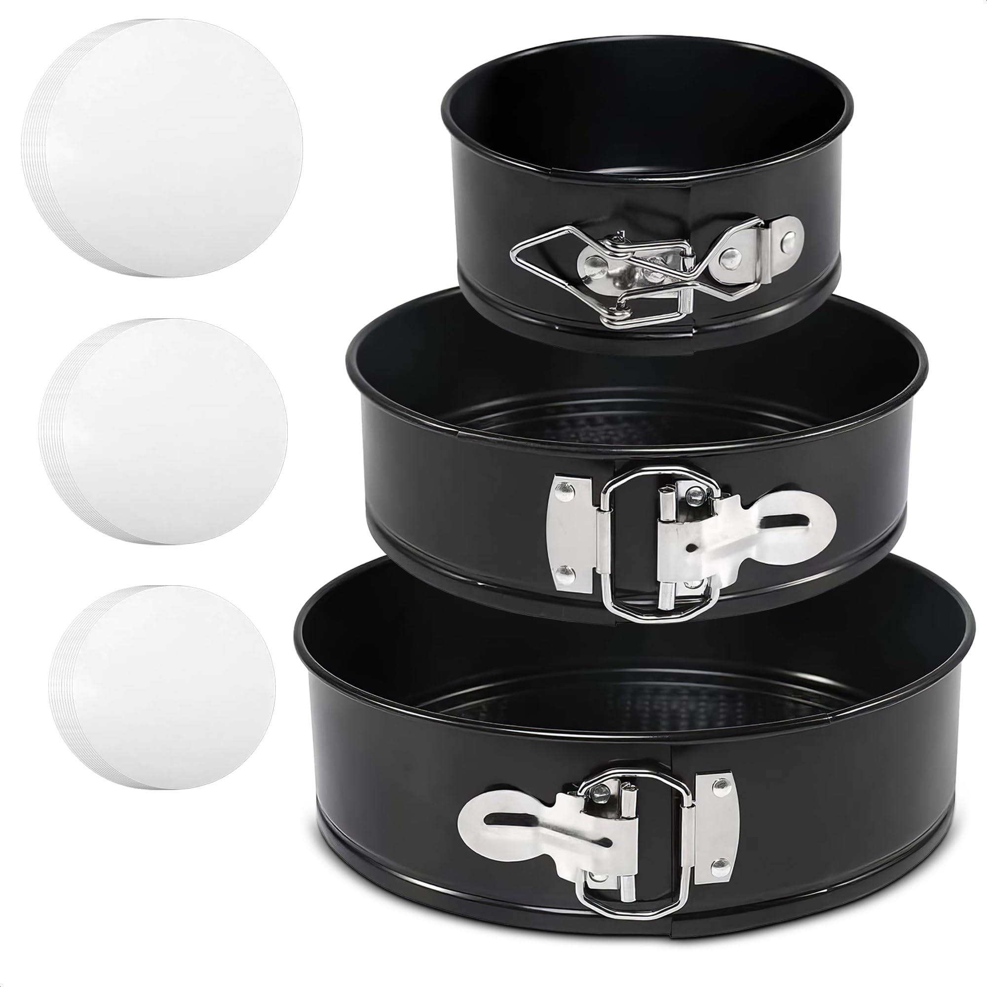 Burious cake springform 4-inch pan with secure buckle for easy release