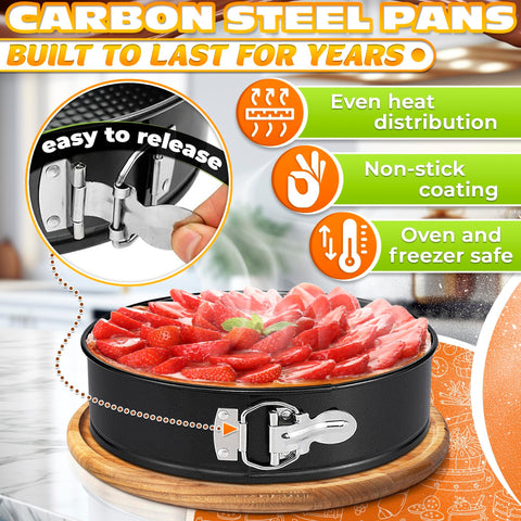 Burious cake springform 9-inch pan for large layered desserts