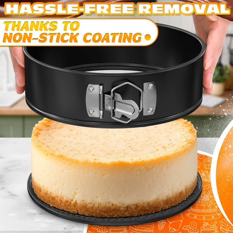 Burious non-stick carbon steel pans withstand heat for versatile baking