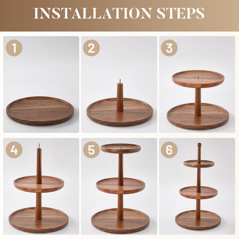 BURMAN wood shafts and plates form a sturdy stack