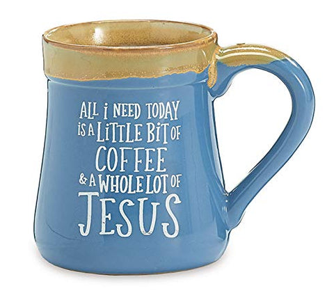 Burton and Burton mug with a devotional coffee-and-faith motif for daily reflection