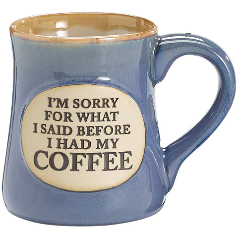 Burton+BURTON coffee mug front inscription in teal blue; ideal for morning coffee rituals.