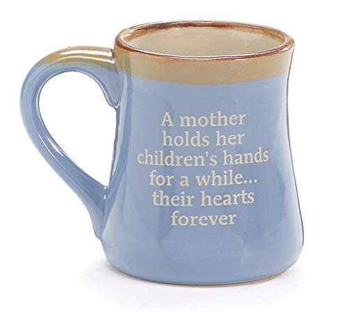 Burton+BURTON Mom mug in gift box with hands and hearts design, ideal as a thoughtful present.