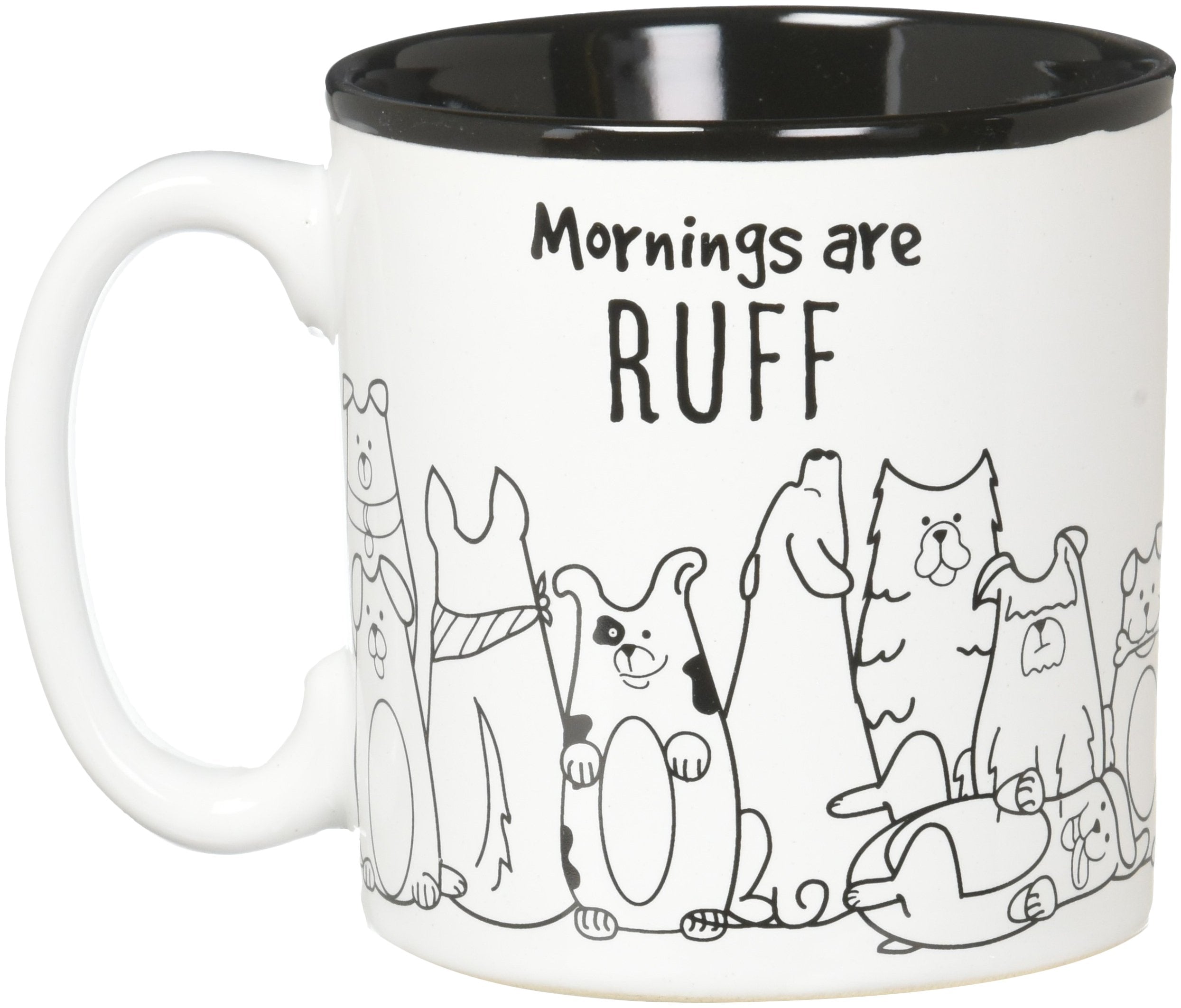 Burton+BURTON mug decal around the circumference, ideal for gifting dog lovers.