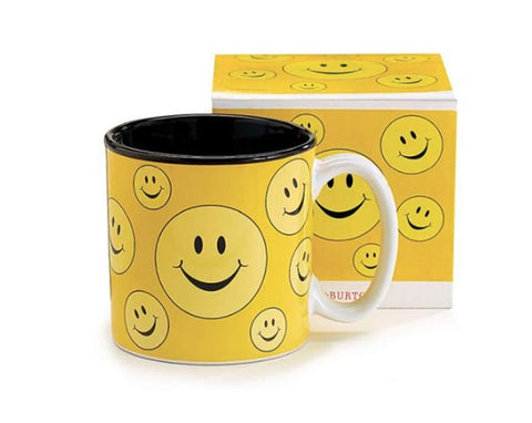 burton+BURTON Smiley Face Mug with cheerful design for everyday coffee moments