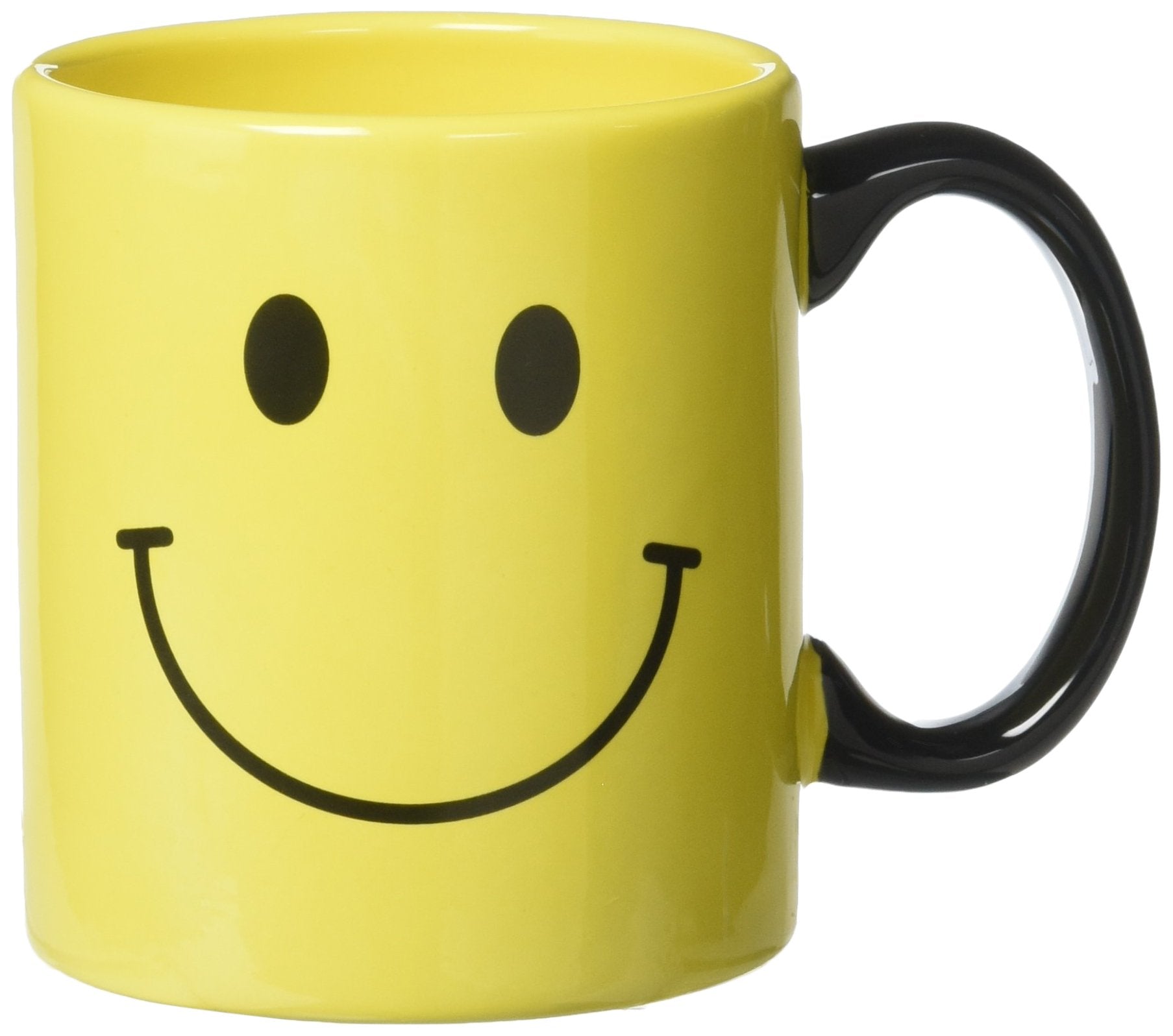 Burton+BURTON Smiley Face Mug with glossy yellow finish for daily coffee rituals