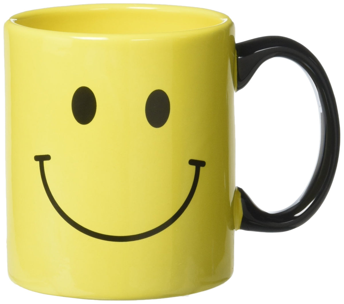 Burton+BURTON Smiley Face Mug with glossy yellow finish for daily coffee rituals