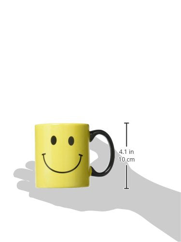 Burton+BURTON Smiley Face Mug ceramic with sturdy handle for office use