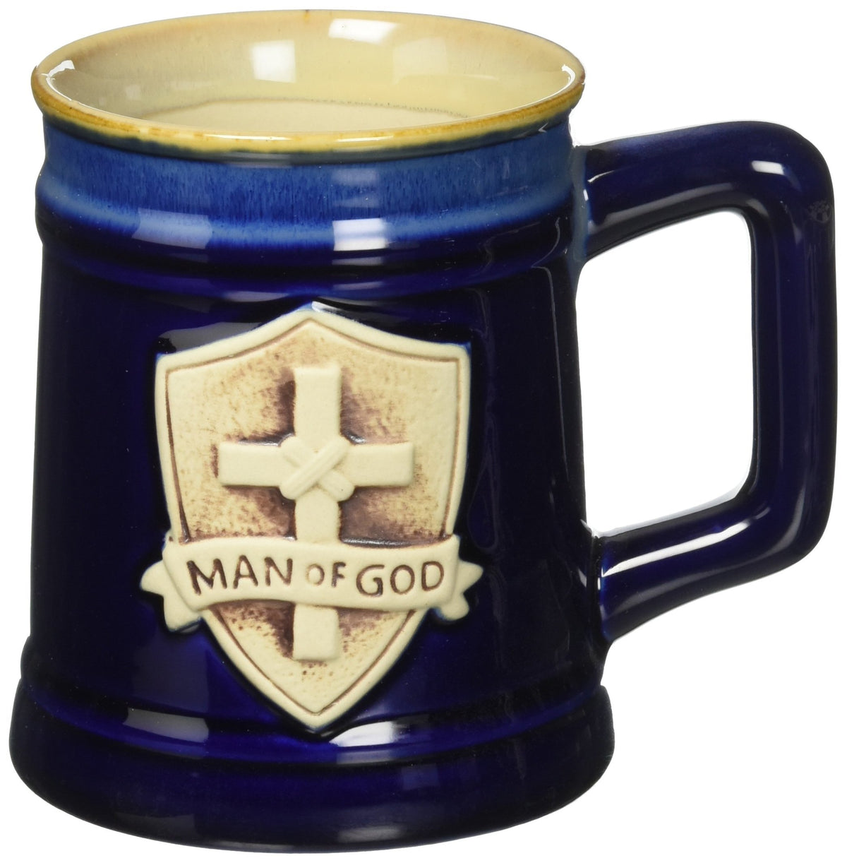 Burton+BURTON Walk By Faith mug front view, ideal for daily coffee ritual