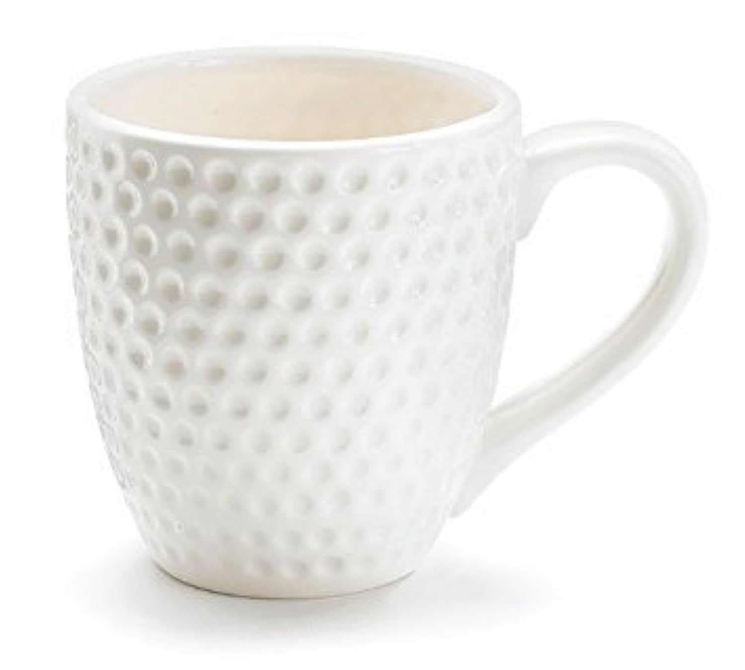 Burton+BURTON Golf Ball Coffee Mug with dimpled surface, ideal for golf lovers at home or desk.