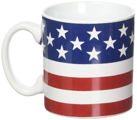 BURTON Stars and Stripes 13oz mug for hot or cold beverages with patriotic flair.
