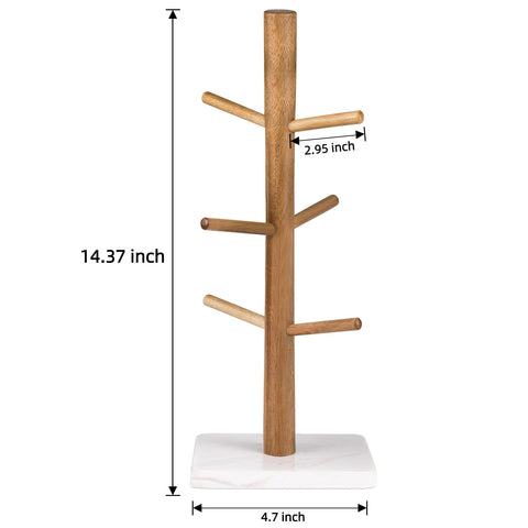 Buruis mug tree adds natural aesthetics to your kitchen