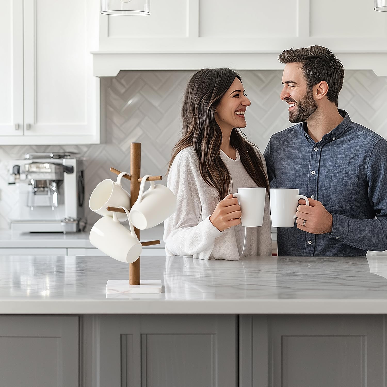 Buruis six-mug capacity saves counter space