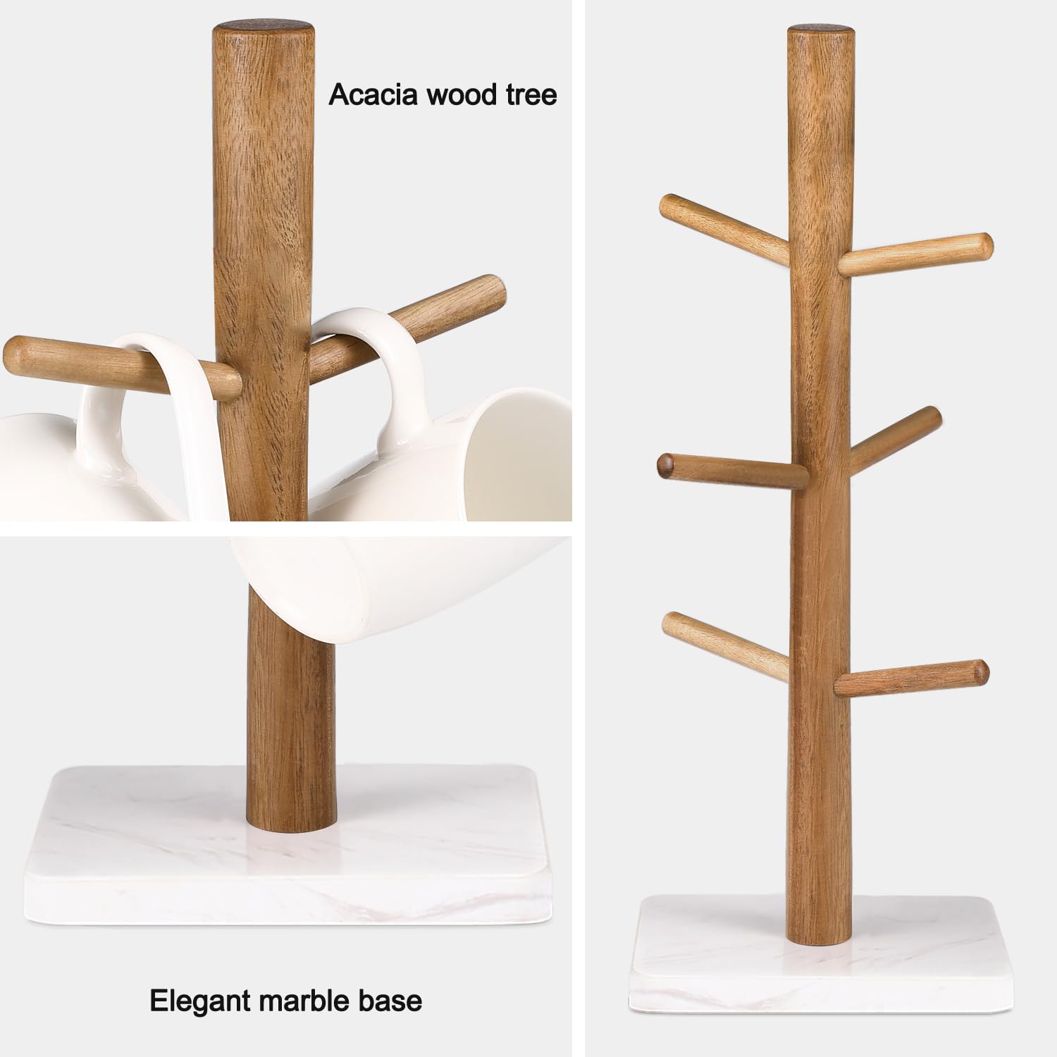 Buruis stable anti-slip base prevents sliding when loaded with mugs