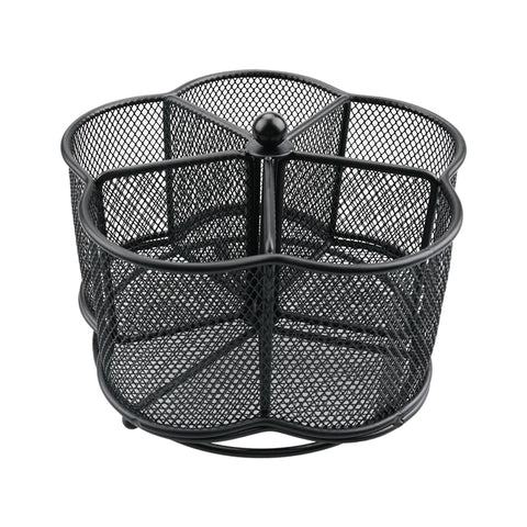 Business King 360° rotating utensil caddy with five compartments for tidy kitchen organization