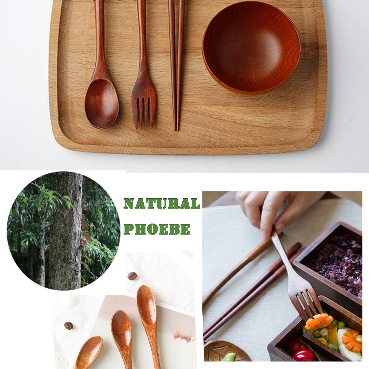 Busnos knife and chopsticks in one set ideal for meals on the move