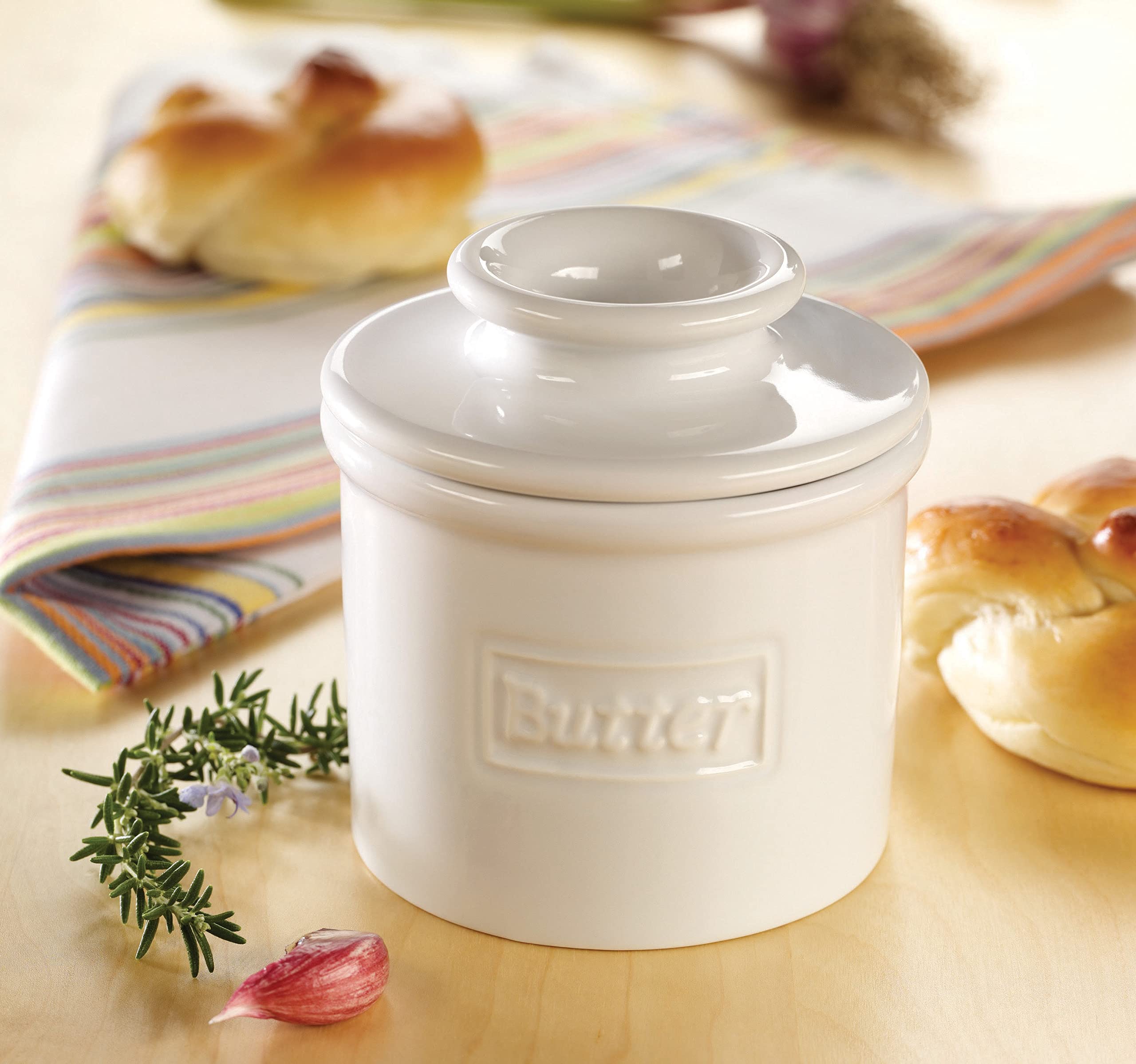 Butter Bell cafe matte finish highlighting elegant countertop presentation.