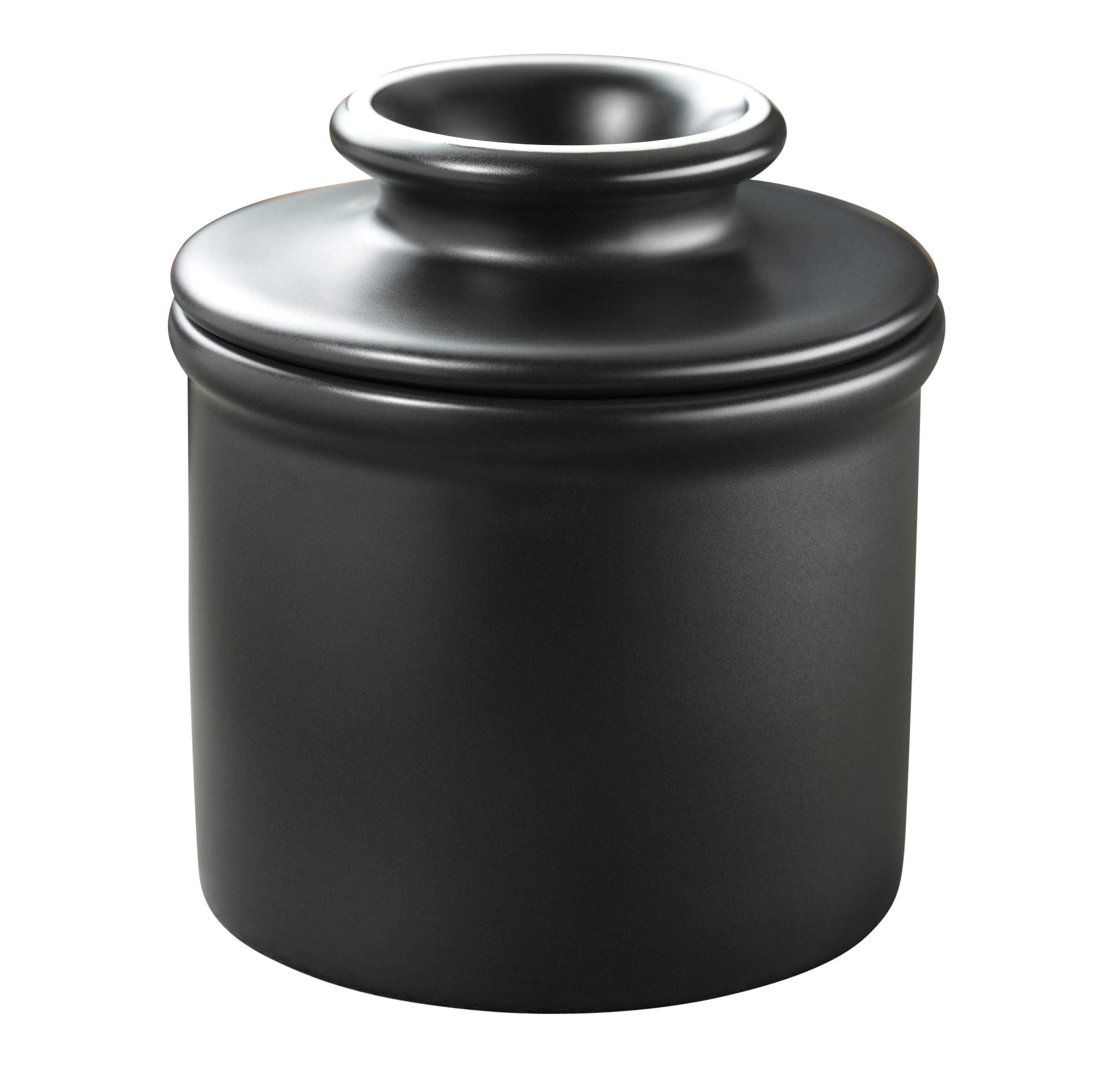 Butter Bell Ebony Matte finish adds sophisticated style while keeping butter fresh and spreadable.