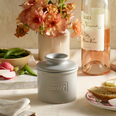 Two-piece design keeps butter fresh and easy to scoop