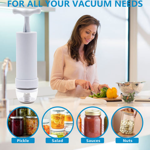 BUVLIVU regular-mouth jar sealer keeps contents fresh