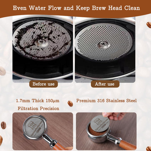 BUWILRQ compatibility with 58mm portafilters from multiple brands