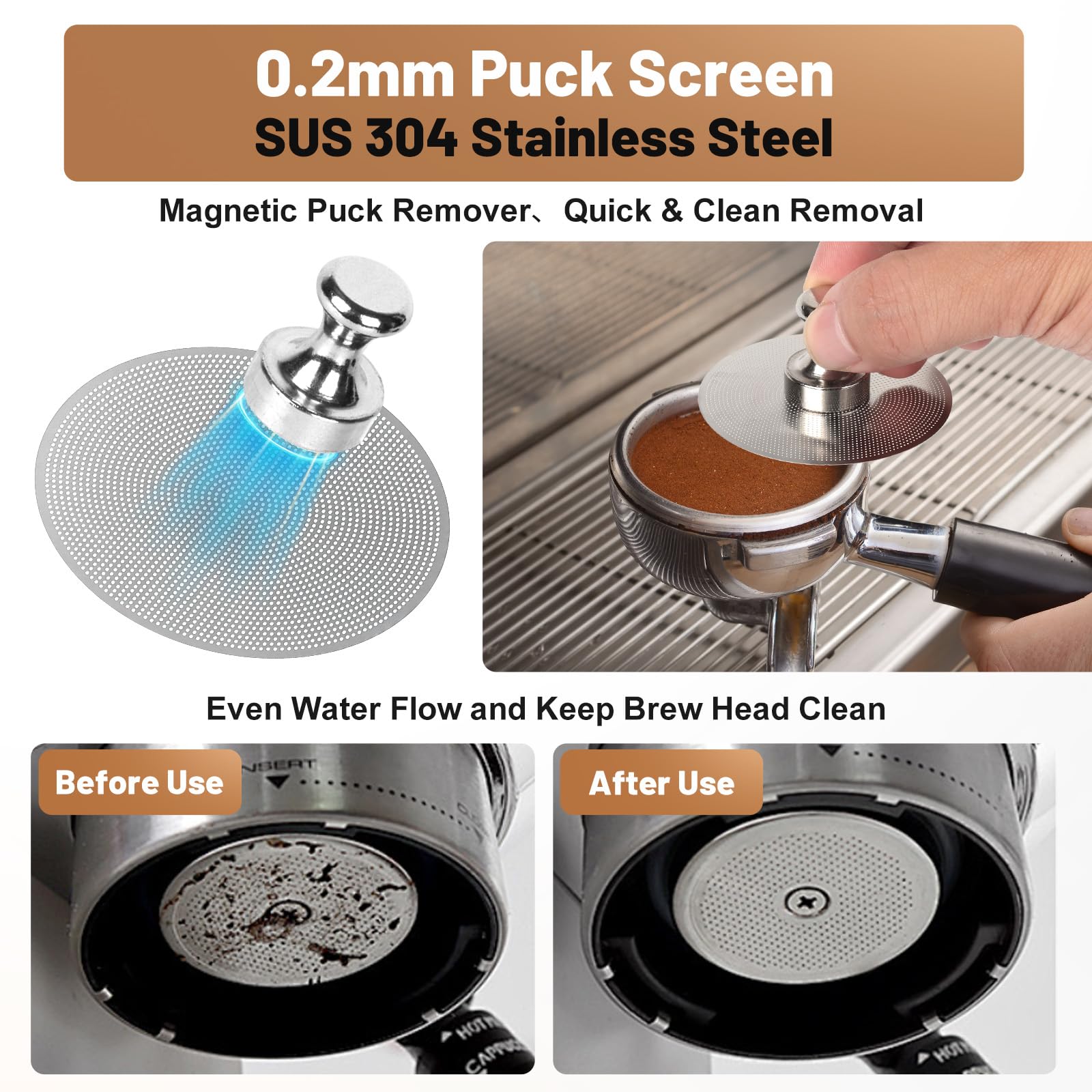 BUWILRQ puck screen remover lifting a spent puck
