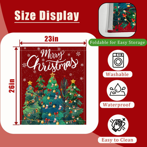 Buxjexh Merry Christmas cover with top-edge magnets for quick appliance styling