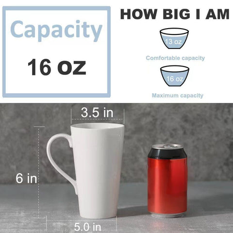 Buyajuju 16oz mugs with a comfortable handle, close-up on grip.