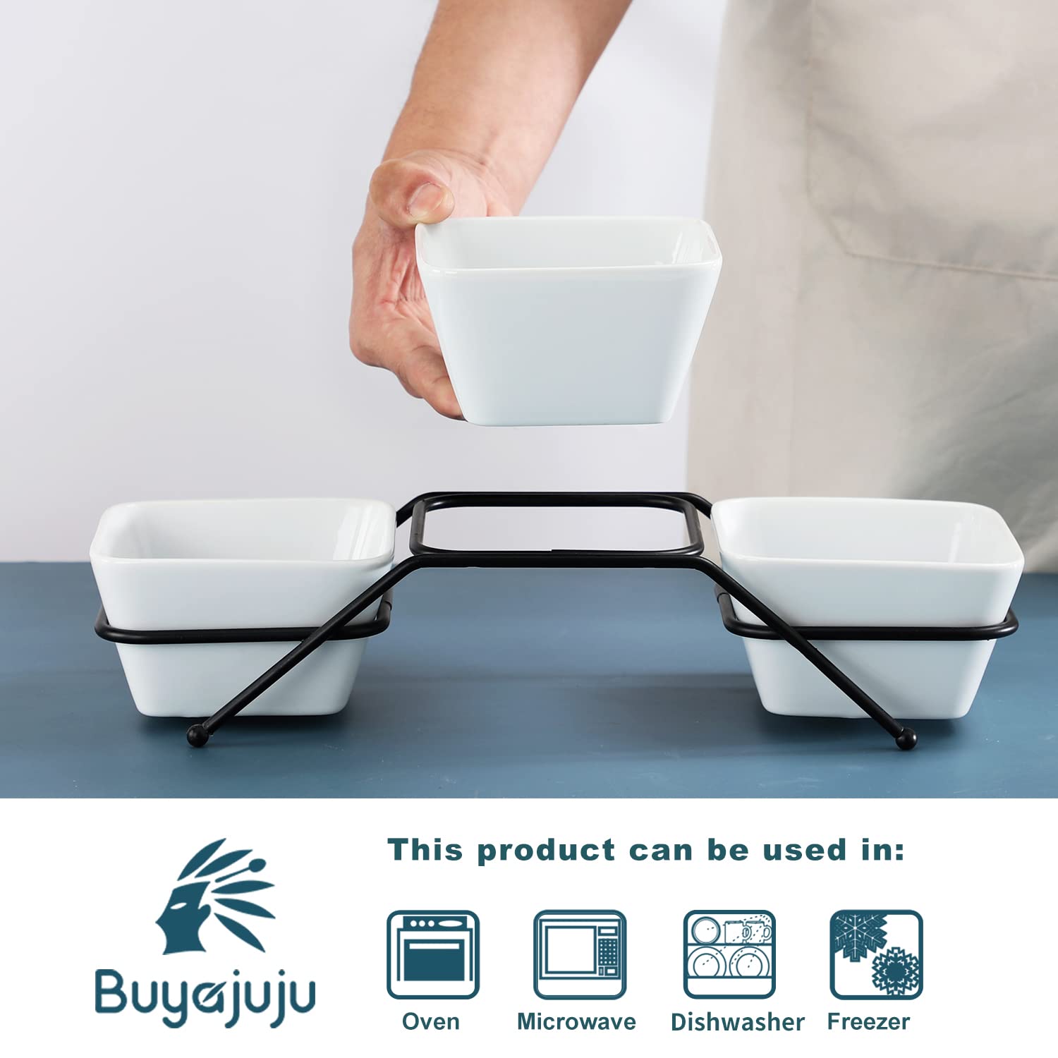 Buyajuju salsa-dipping bowl 4.5 inches, ideal for sauces and dips.