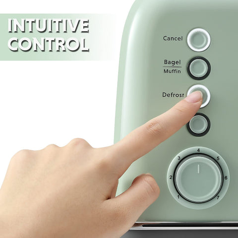BUYDEEM DT620 7 shade settings with LED indicators for precise browning control
