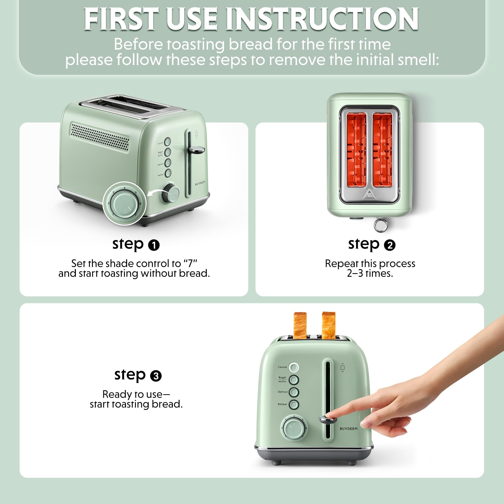 BUYDEEM DT620 retro stainless finish adds style and durability to kitchens