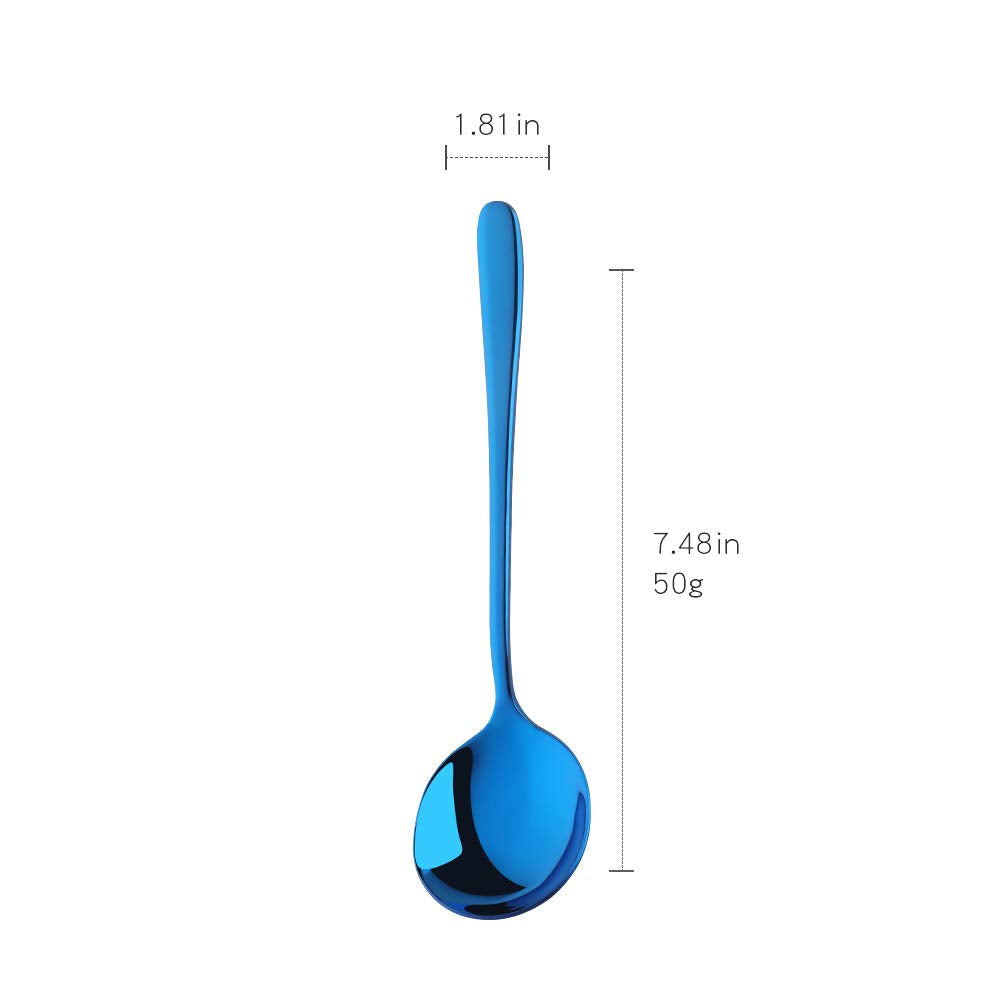 Buyer Star black spoon with sleek edge for contemporary tables.